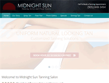 Tablet Screenshot of midnightsuntanning.ca